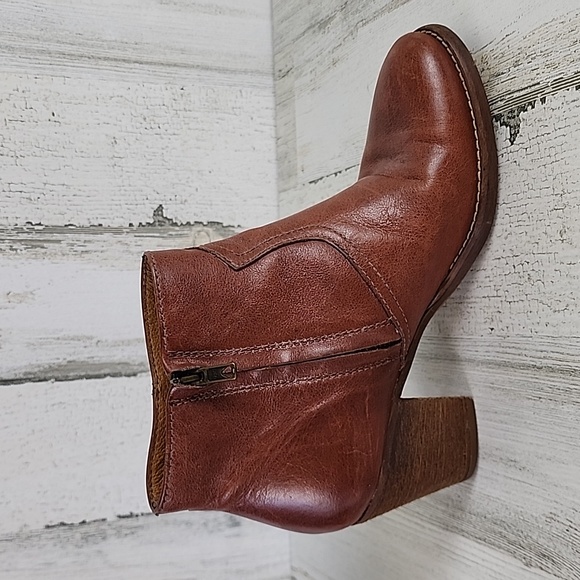 Madewell 1937 Winston Boot Western Style Ankle Bootie boot Size 10 Brown Leather - Picture 8 of 14